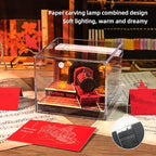 3d Calendar 2027,Hand Tear DIY Art 3d Calendar,Perfect Combination Of Artistic And Practical Design With Lights,Suitable For Note Taking,Decorative Ornaments,Holiday Gifts (Magic Train - Red) - Image 3