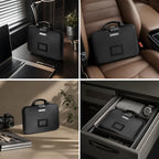 Fireproof Document Box with Lock,Hard-Shell Case File Organizer with 13 Pocket File Folder,Portable Office Travel Storage for Important Documents Passport Laptop (Black, Style C) - Image 6