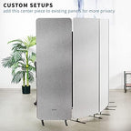 VIVO Gray Freestanding 24 x 66 inch Privacy Panel, PP-1-T024G - Image 4