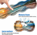 Ergonomic Keyboard Wrist Rest & Mouse Pad Wrist Rest Set, Large XXL Gaming Desk Mat 31.5"x 11.8", Non-Slip Base, Memory Foam, Easy Typing Pain Relief for Office & Home, Bible Verses Proverbs 31:25 - Image 4