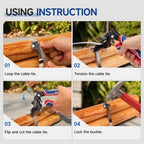 iCrimp Steel Strapping Banding Tool, Metal Tensioner Built-In Cutter - Image 5