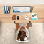 BONTEC Under Desk Keyboard Tray, Pull-Out Keyboard & Mouse Platform - Image 2