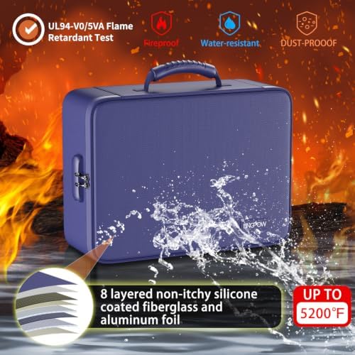 ENGPOW Fireproof File Organizer Bag with 13 Pockets Accordion File Folder - Image 2