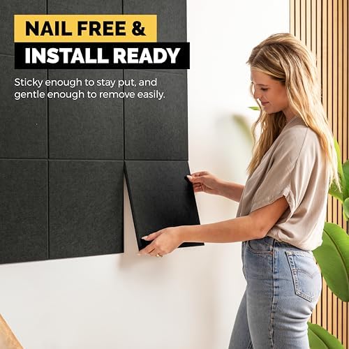 WALLHERO Vision Board - Large Cork Board for Walls 59" x 36", Black Bulletin Board | 15 Pack Felt Wall Tiles | Cork Boards for Office Pin Board Tack Board Cork Boards - Image 5