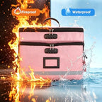 EXLIFBAG Fireproof File Organizer with Lock, 2 Layer - Image 5