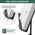GLEAM Sheet Music Stand - Full Metal with Carrying Bag, Phone Holder, Sheet Music Folder and Clip, 5 in 1 Desktop Book Stand - Black - Image 4
