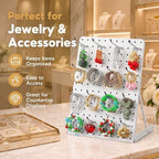 2-Pack Replaceable Pegboard Display Stand, 10.63x14.76 in, 26 Hooks, White - Image 6