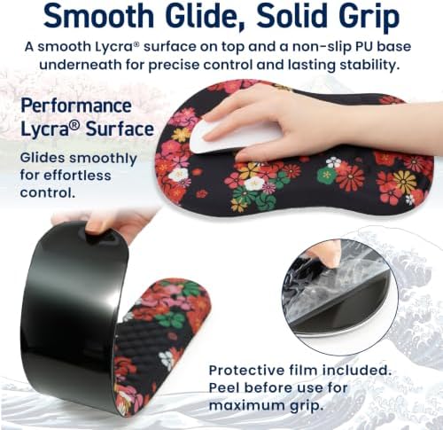 BELLEMOND Japanese Mouse Pad with Wrist Rest | Ergonomic Memory Foam, Large - Image 5