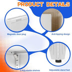 GAIOUS 75.2" Tall Metal Storage Cabinet, Kitchen Pantry Cabinet White - Image 5