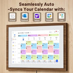 10.1" Digital Calendar Wall Touch Screen, No-Subscription, Smart Calendar - Image 2