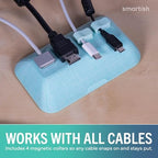 Smartish Magnetic Cord Holder, Bigger Cable Wrangler, Office Desk Organizer - Image 6