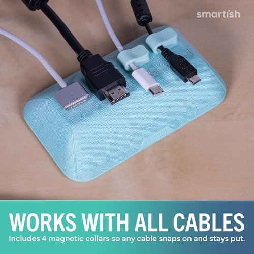 Smartish Magnetic Cord Holder, Bigger Cable Wrangler, Office Desk Organizer - Image 6