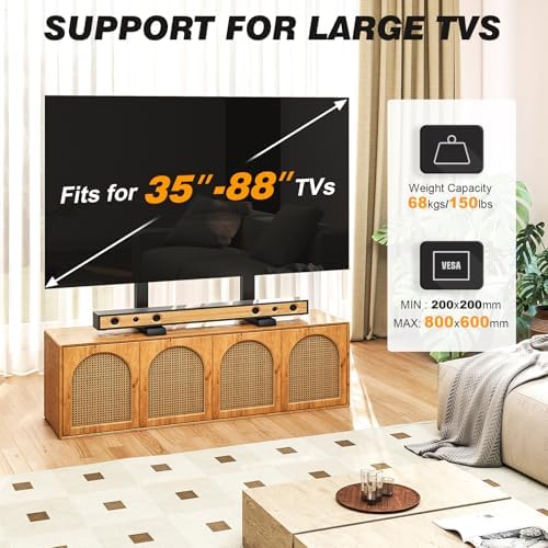 5Rcom Table Top TV Stand Universal for 35-88 Inch Flat & Curved TVs (Pack of 2) - Image 6
