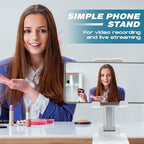Wonderjune 36 Pcs Cell Phone Stand for Desk Phone Holder Stand Foldable Angle Height Adjustable Portable Holder Tablet for Office Travel Photography (White) - Image 6