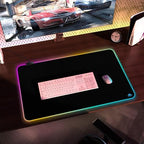 Cacoy 31.5x20 Inch RGB Gaming Mouse Pad, Non-Slip Large LED Desk Mat, Black - Image 6