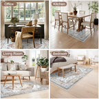 Anidaroel Office Chair Mat for Hardwood & Tile Floor, 4x6 Floor Mat for Office Chair, Under Desk Rug for Rolling Chair on Hardwood, Low Pile Carpet Floor Protector Rug, Easy to Clean, Khaki - Image 7