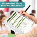 Standard View 3 Ring Binder, Cream Black Polka Dot Durable Flexible Portable Waterproof Hardcover 1.5 Inch D Rings 500-Sheet Capacity Organizer 2PC - Image 7
