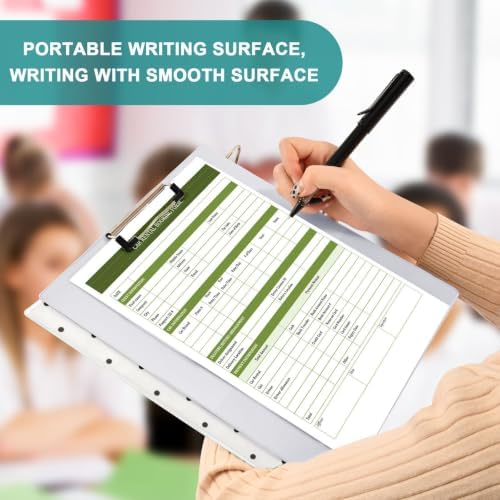 Standard View 3 Ring Binder, Cream Black Polka Dot Durable Flexible Portable Waterproof Hardcover 1.5 Inch D Rings 500-Sheet Capacity Organizer 1PC - Image 7