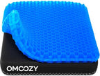 Gel Seat Cushion, Cooling Honeycomb Design for Office Chair Car Wheelchair by OMCOZY
