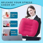 Office Chair Cushions for Back and Butt, Ergonomic Chair/Seat Cushion for Long Sitting, Sitting Pillow for Automobile, Wheelchair, Computer Chair Hip Support (Pink) - Image 2