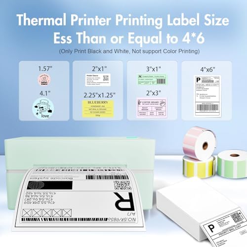 Thermal Shipping Label Printer 4x6 Bluetooth Label Maker for Small Business - Image 3