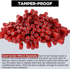 Nuogo 200 Pcs Red Steel Security Cable Seals - Image 4