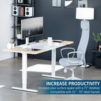 VIVO White/Light Wood 71 x 30 in Table Top, DESK-TOP72-30WC - Image 4