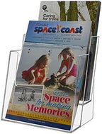 Marketing Holders 6" w Bi Fold Organizer Display Pack of 12 2 Tier Stand Counter Top Brochure Holder Take One Literature Table Display Trade Show Expos Displays - Image 2