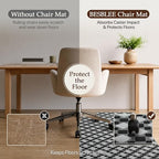 48"x60" Office Chair Mat for Hardwood Floor, Non-Slip Washable Basalt Grey - Image 6