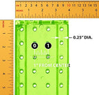 Azar Displays 700220-GRE-2C16 Four-Sided 4”W x 12” Revolving Pegboard Tower Kit Counter Display with 16-Pack of 2 inch Locking Hooks, Green - Image 6