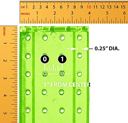 Azar Displays 700220-GRE-2C16 Four-Sided 4”W x 12” Revolving Pegboard Tower Kit Counter Display with 16-Pack of 2 inch Locking Hooks, Green - Image 6