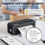 Labeer Bluetooth Thermal Shipping Label Printer, Wireless 4x6 Printer Black - Image 3