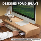KIRIGEN Wood Monitor Stand Riser for Desk, 23.2 Inch, Natural 59-NA - Image 7