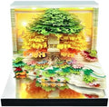 3D Memo Pad Time Piece Calendar 2027, 3D Tear-Off Art Desk Calendar 2027, Creative 3D Memo Pad Paper Art Tree House DIY Paper Carving Decoration (Flowering Tree Island-Green) by PTAEXCEL