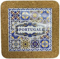 Portugal Azulejo Tiles, Ethnic Portugese Ceramic Tiles - Cork Trivets - Home & Wall Decorations (7.8 Inch - 20cm) (Portugal in 8 Tiles) by GOLDTON