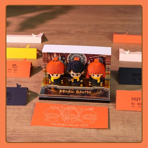 3D Calendar 2027,Time Piece Calendar 2027,Magic Squad 3D Art Notepad Calendars,3D Memo Pad,Tear Away Calendars,Christmas Gift,New Year Gift(Magic Squad) - Image 6