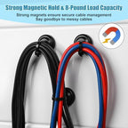 24Pcs Magnetic Zip Tie Mount 100Pcs Cable Ties,Zip Tie Base Holder Set - Image 3