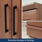 Sauder HomePlus Storage Cabinet/ Pantry cabinets, Sienna Oak finish - Image 6