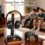 Headset Stand with Gaming Controller Holder, Headphone Stand with Storage Base, Gaming Accessories for Desk Organizer, Gamer Gift for Men Teens - Image 6