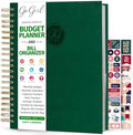 GoGirl Budget Planner & Monthly Bill Organizer with Pockets, Dark Green by GoGirlPlanner