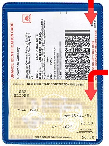 StoreSMART® - Metallic Blue-Back Auto Insurance & ID Card Holders - 50 Pack - RFS20-MB50 - Image 3