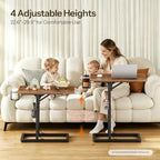 HOOBRO Adjustable TV Tray Table, C-Shaped Side Table with Foldable Tabletop - Image 4