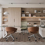 48"x60" Office Chair Mat for Hardwood Floor, Non-Slip Washable Brown Coffee - Image 2