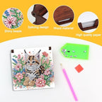 4Pcs Sticky Note Holder Diamond Art Painting Wooden Post It Note Dispenser Memo Paper Storage Box Diamond Art by Numbers Mosaic Kits Office Desk Accessories-02 - Image 6