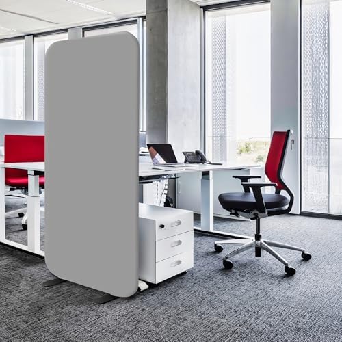 DECOLAB Standing Room Dividers, Portable Panel Wall 29x65 inch, Steel by DECOLAB