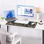 Large Keyboard Mouse Pad Set, Extended Mouse Pad+Keyboard Wrist Rest Support, Memory Foam Ergonomic Easy Typing, 4Pcs (31.5×11.8 in) Desk Pad Set for Office Home,Space Astronaut - Image 3