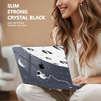 May Chen Compatible with MacBook Pro 16 inch with Touch Bar & Touch ID 2020 2019 Release Model A2141, Plastic Hard Shell Case with Keyboard Cover Skin and Screen Protector, Astronaut Flight - Image 4