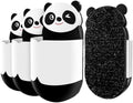 Cute Panda Magnetic Pen Holder, Strong Magnet for Glass Whiteboard, Refrigerator & Locker - 4 Pack Marker Organizer, Dry Erase Marker Holder for School, Home & Office (Black/White) by Unknown