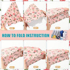 PerKoop 12 Pcs Decorative Magazine File Holders Foldable, Flower Design - Image 5