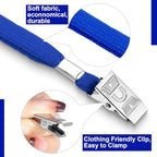 Marspark 4"x3" Name Badge Holder with Lanyard Bulk, Blue, 200 Sets - Image 3